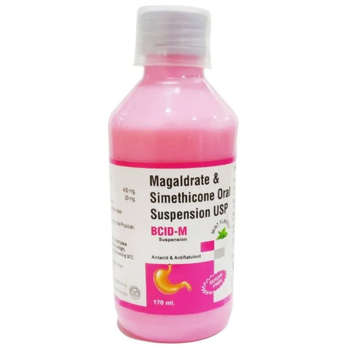 Bcid-M Sugar Free Mint Suspension 170 ml, Pack of 1 SUSPENSION Bcid-M Sugar Free Mint Suspension 170 ml, Pack of 1 SUSPENSION