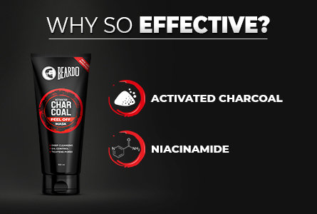 Beardo Activated Charcoal Peel Off Mask 100 ml | Activated Charcoal & Niacinamide | Provides Deep Cleansing | Helps In Pore Tightening | Eliminated Dirt & Oil | For Men, Pack of 1 Beardo Activated Charcoal Peel Off Mask 100 ml | Activated Charcoal & Niacinamide | Provides Deep Cleansing | Helps In Pore Tightening | Eliminated Dirt & Oil | For Men, Pack of 1