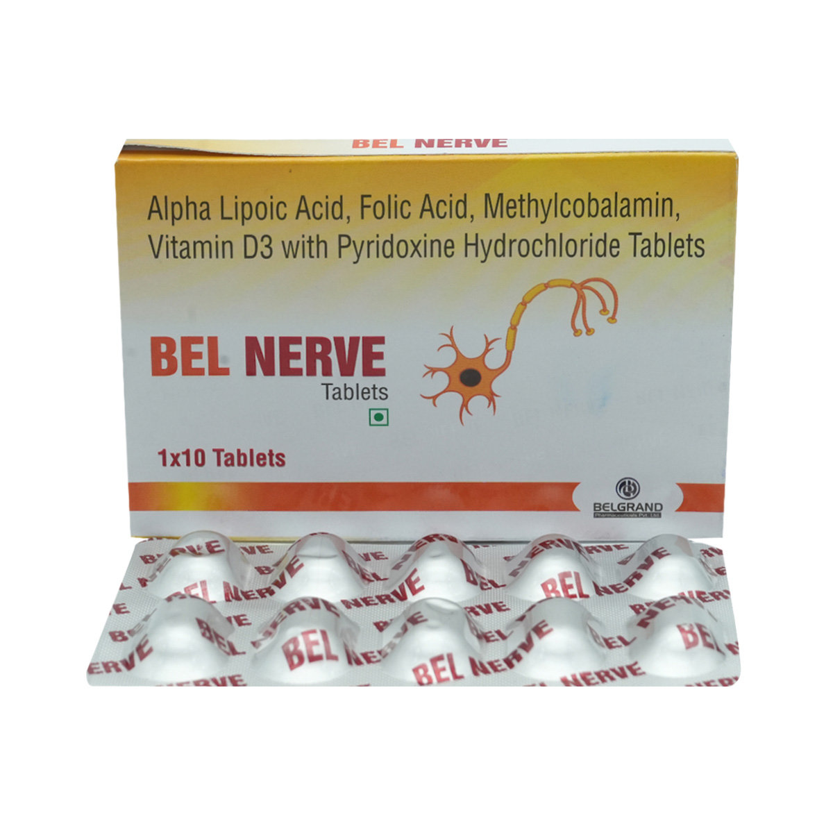 Bel Nerve Tablet 10's, Pack of 10 TABLETS Bel Nerve Tablet 10's, Pack of 10 TABLETS
