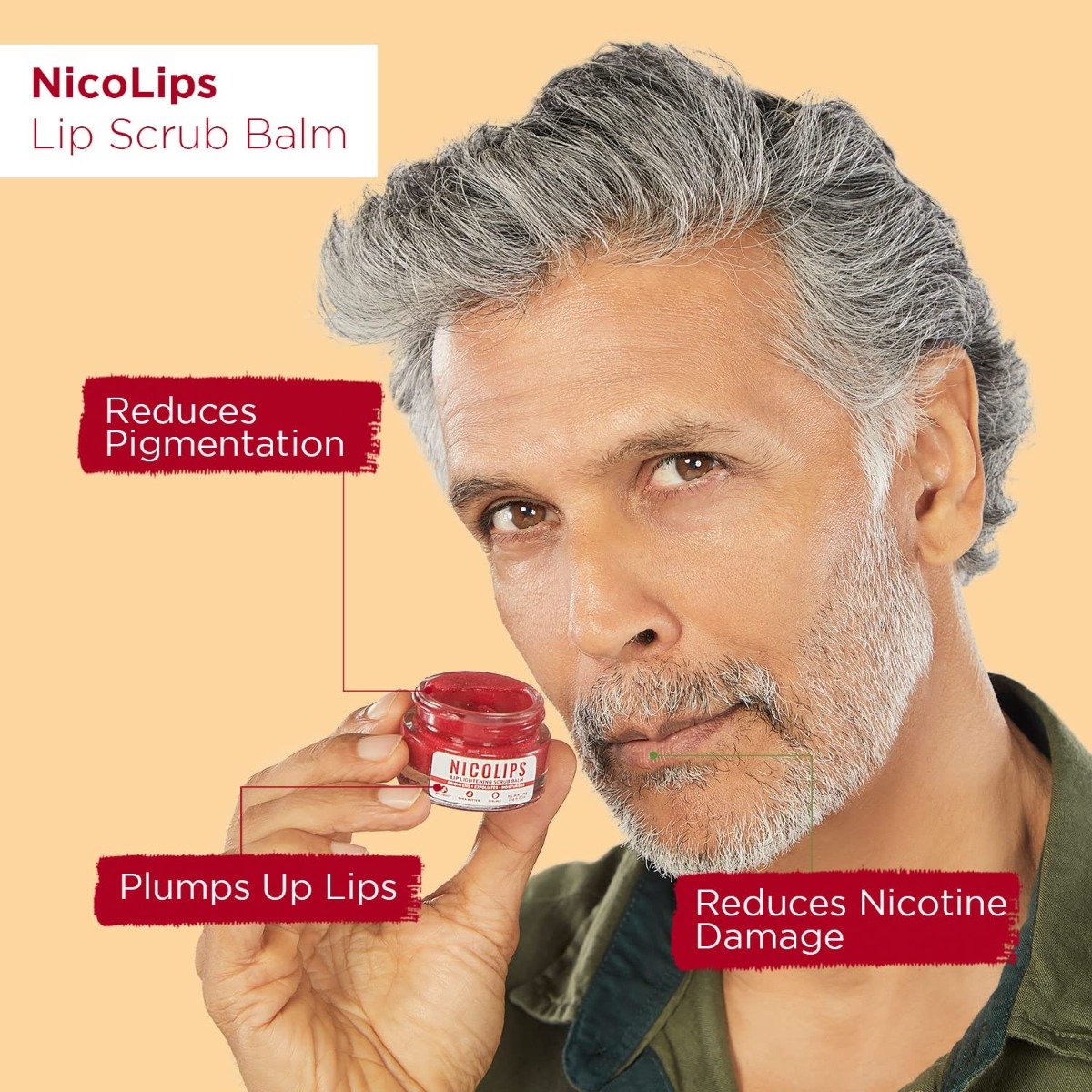 Bella Vita Organic NicoLips Lip Lightening Scrub Balm 20 gm | Beetroot, Shea Butter & Walnut | Lightens, Moisturises & Repairs Dry, Damaged & Chapped Lips | For Men & Women | For All Skin Type, Pack of 1 Bella Vita Organic NicoLips Lip Lightening Scrub Balm 20 gm | Beetroot, Shea Butter & Walnut | Lightens, Moisturises & Repairs Dry, Damaged & Chapped Lips | For Men & Women | For All Skin Type, Pack of 1