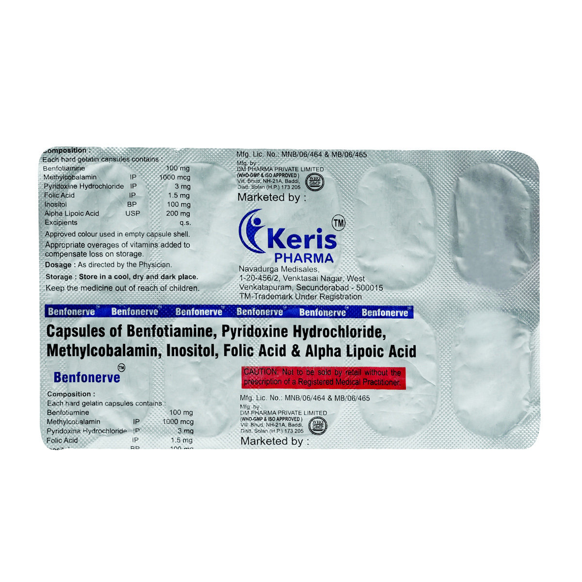 Benfonerve Capsule 10's, Pack of 10 CapsuleS Benfonerve Capsule 10's, Pack of 10 CapsuleS