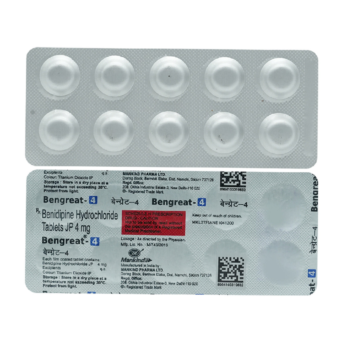 Bengreat 4 Tablet 10's, Pack of 10 TABLETS Bengreat 4 Tablet 10's, Pack of 10 TABLETS