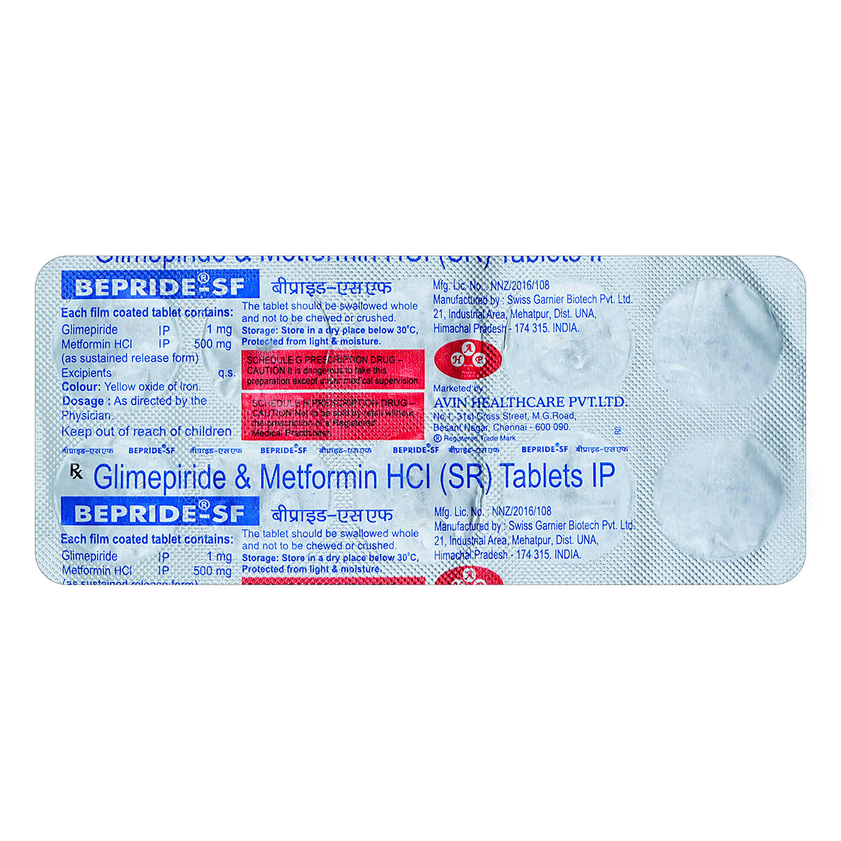 Bepride SF Tablet 10's, Pack of 10 TabletS Bepride SF Tablet 10's, Pack of 10 TabletS