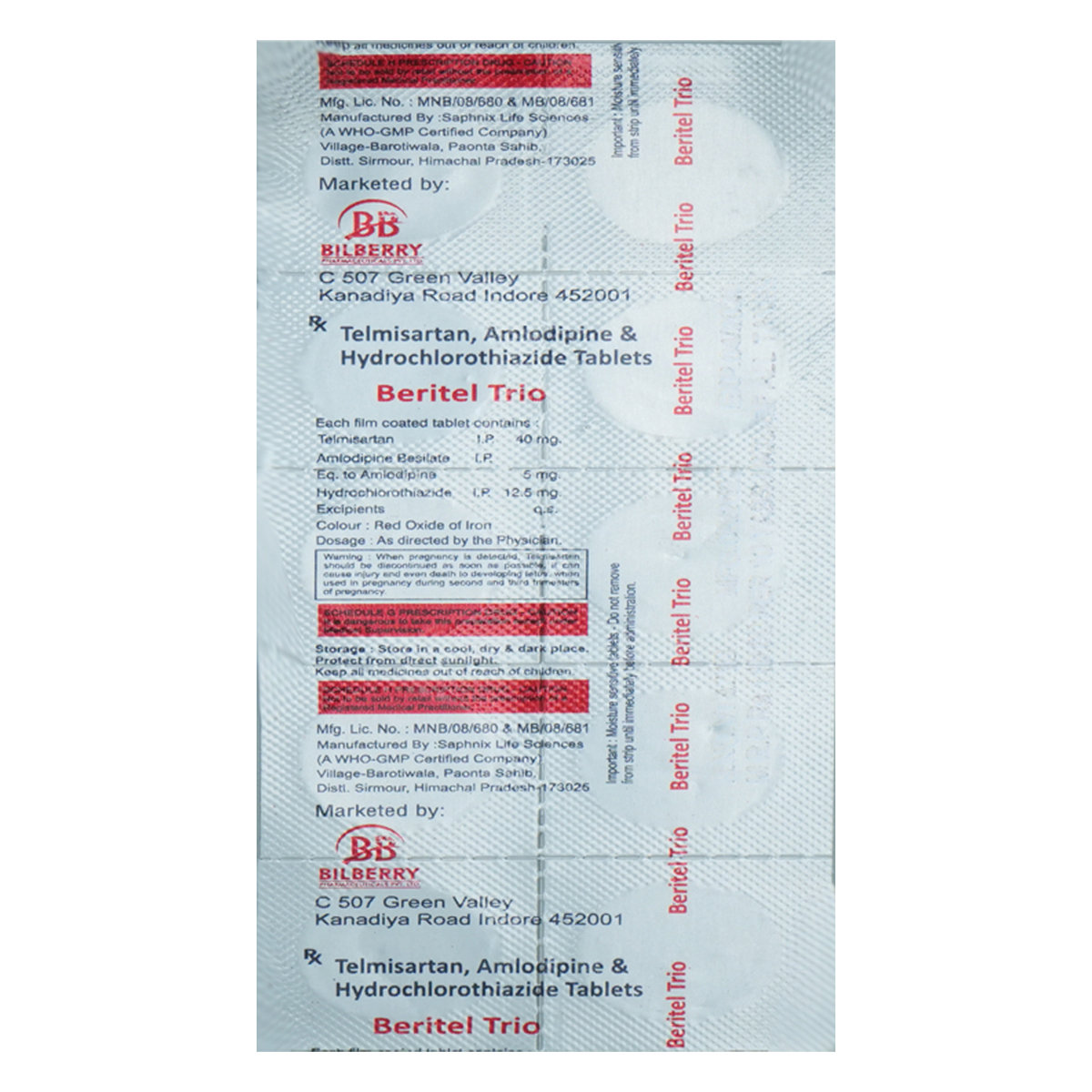 Beritel Trio Tablet 10's, Pack of 10 Beritel Trio Tablet 10's, Pack of 10