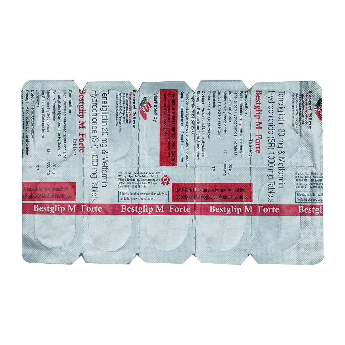 Bestglip-M Forte Tablet 10's, Pack of 10 TabletS Bestglip-M Forte Tablet 10's, Pack of 10 TabletS