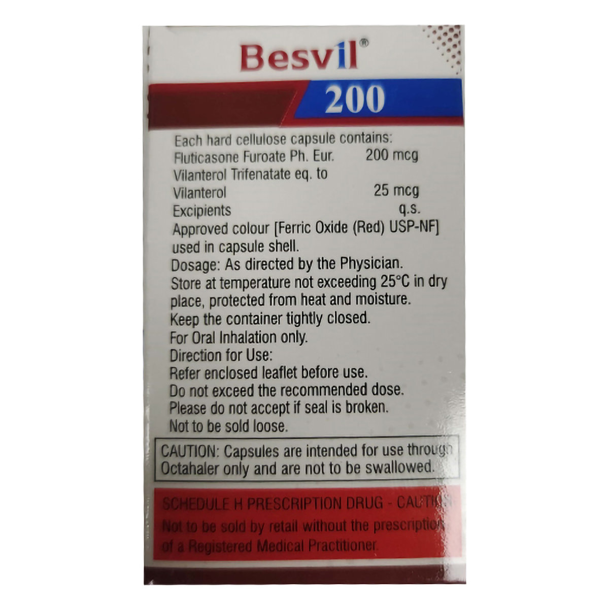 Besvil 200 Octacaps Capsule 30's, Pack of 1 CAPSULE Besvil 200 Octacaps Capsule 30's, Pack of 1 CAPSULE