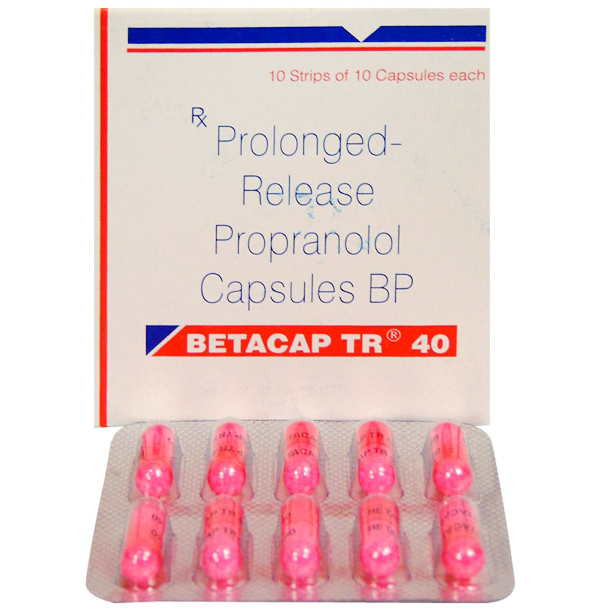 Betacap TR 40 Capsule 10's, Pack of 10 CAPSULES Betacap TR 40 Capsule 10's, Pack of 10 CAPSULES