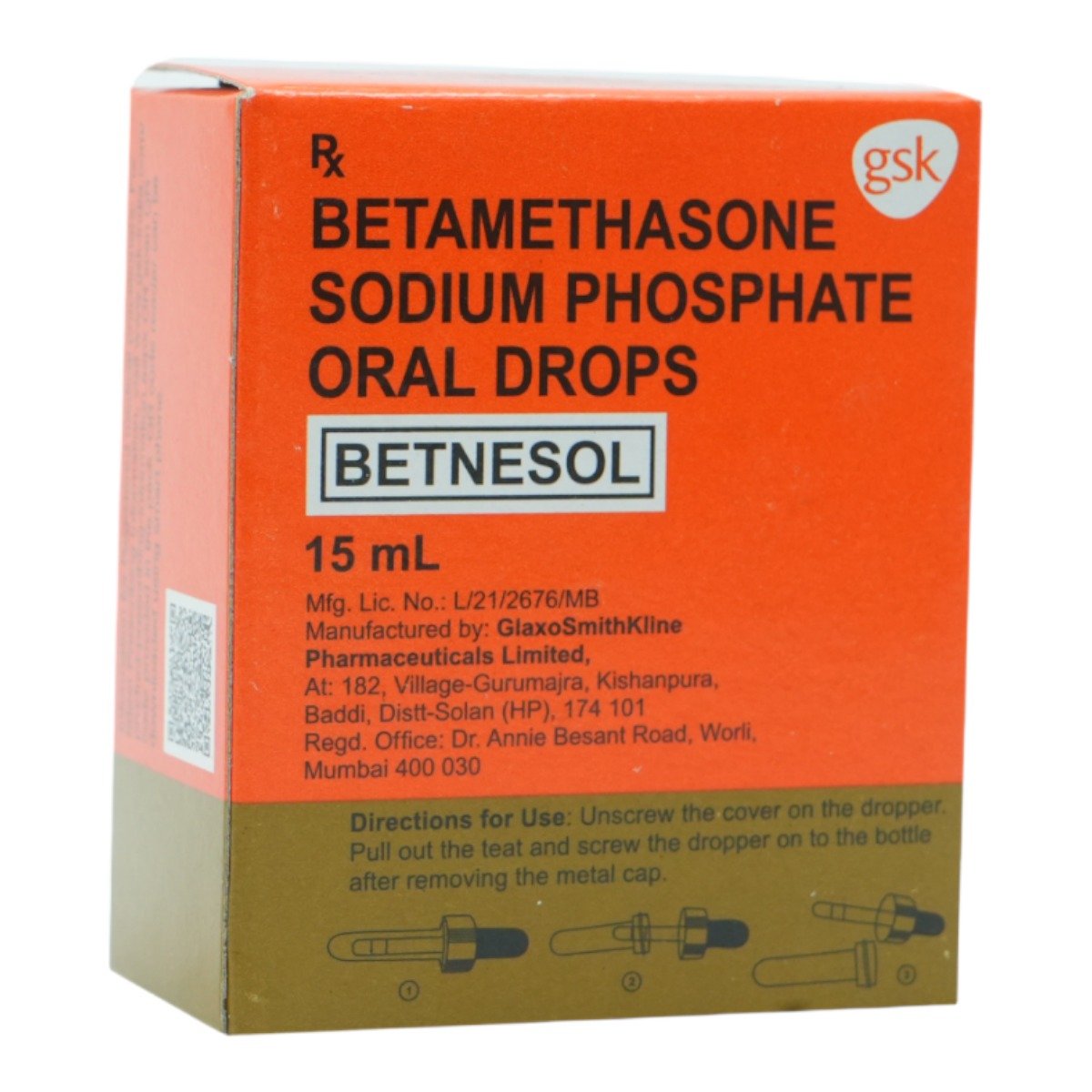 Betnesol Oral Drops 15 ml, Pack of 1 Drops Betnesol Oral Drops 15 ml, Pack of 1 Drops