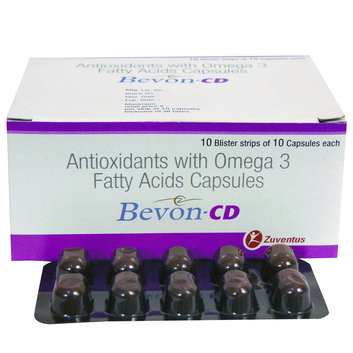 Bevon-CD Capsule 10's, Pack of 10 Bevon-CD Capsule 10's, Pack of 10