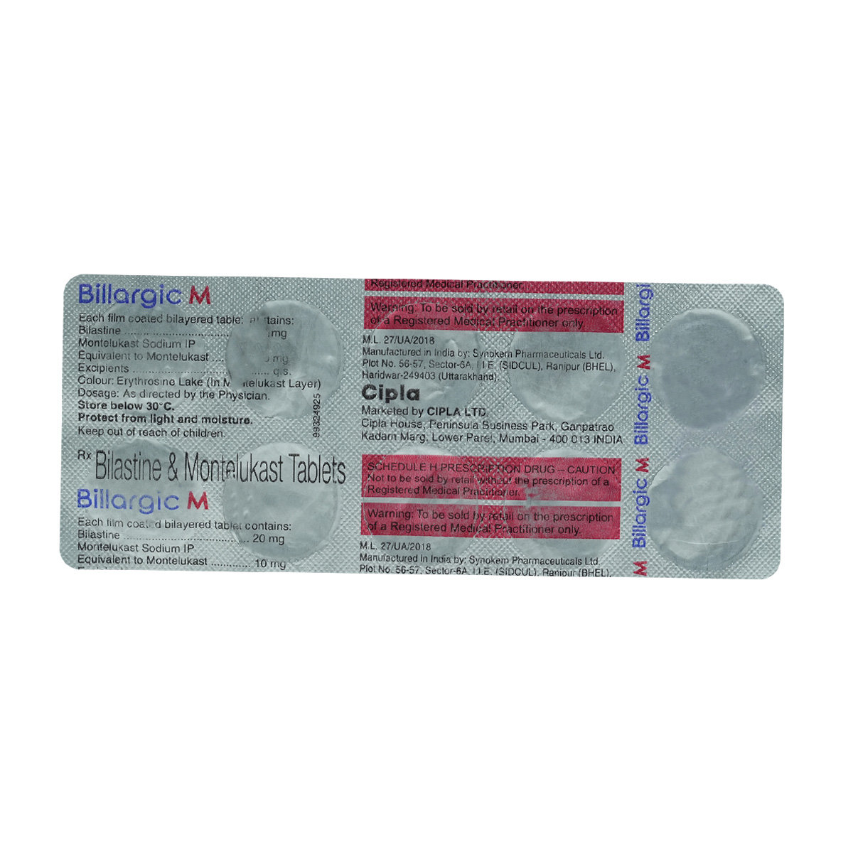 Billargic M Tablet 10's, Pack of 10 TABLETS Billargic M Tablet 10's, Pack of 10 TABLETS