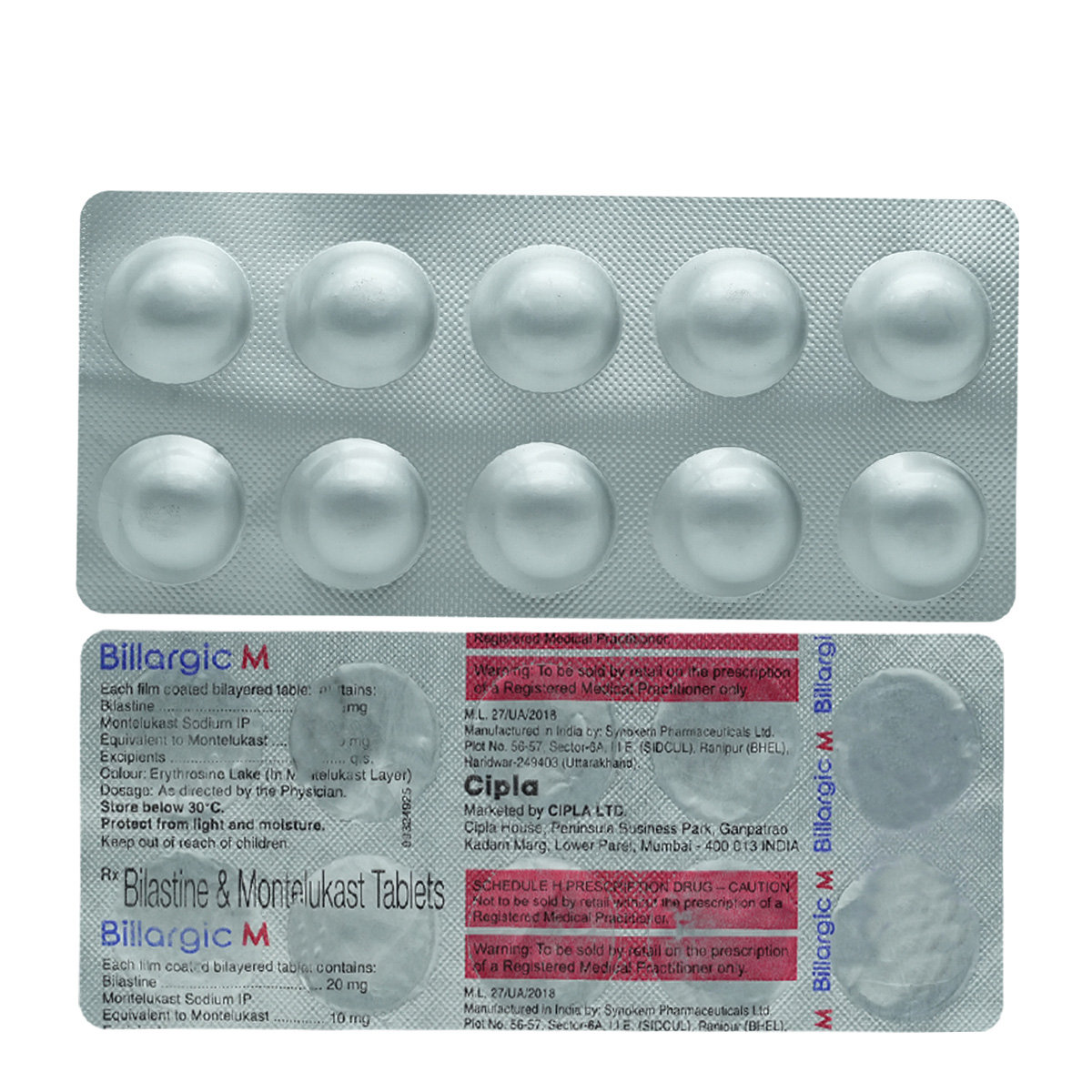 Billargic M Tablet 10's, Pack of 10 TABLETS Billargic M Tablet 10's, Pack of 10 TABLETS