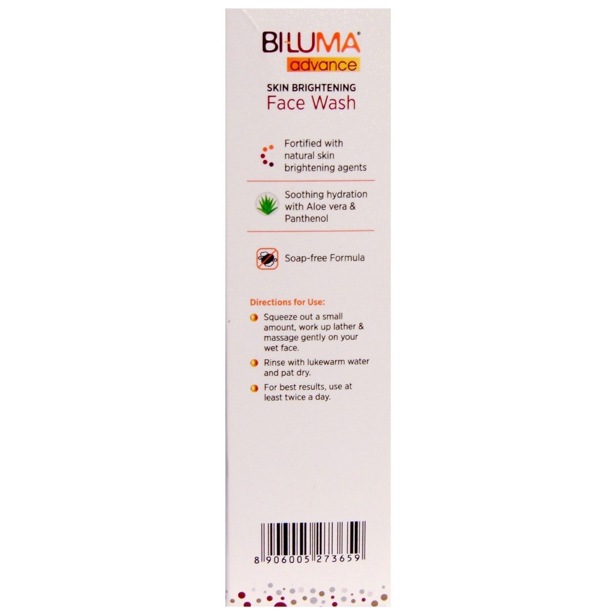 Biluma Advance Skin Brightening Face Wash 100 ml | Vitamin E, Aloe Vera & Panthenol | For Glowing Skin | Provides Soothing Hydration, Pack of 1 Biluma Advance Skin Brightening Face Wash 100 ml | Vitamin E, Aloe Vera & Panthenol | For Glowing Skin | Provides Soothing Hydration, Pack of 1