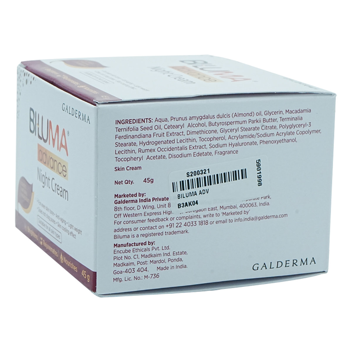 Biluma Advance Night Cream 45 gm, Pack of 1 Biluma Advance Night Cream 45 gm, Pack of 1
