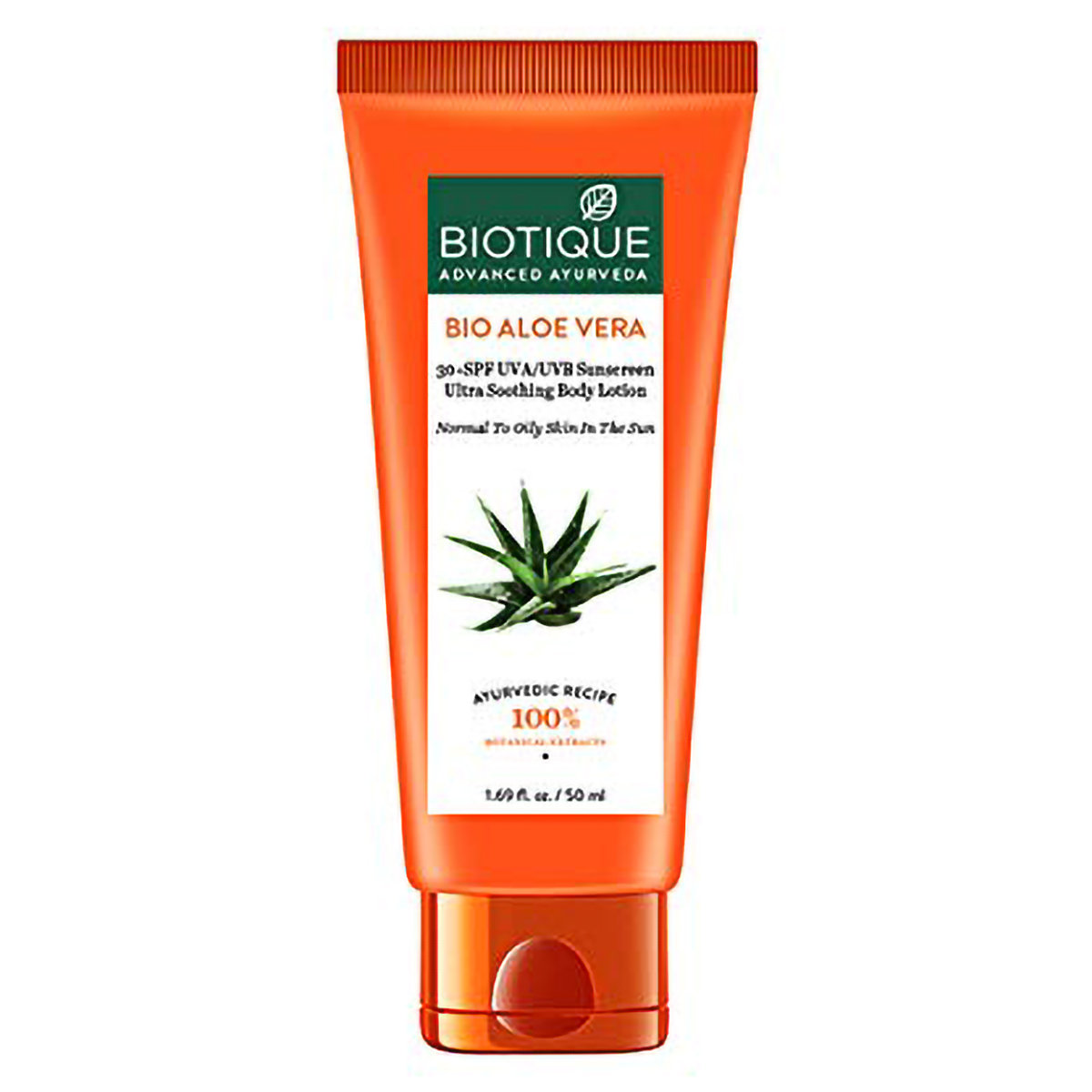 Biotique Bio Aloe Vera Ultra Soothing Face Lotion SPF 30+ UVA/UVB, 50ml, Pack of 1 Biotique Bio Aloe Vera Ultra Soothing Face Lotion SPF 30+ UVA/UVB, 50ml, Pack of 1