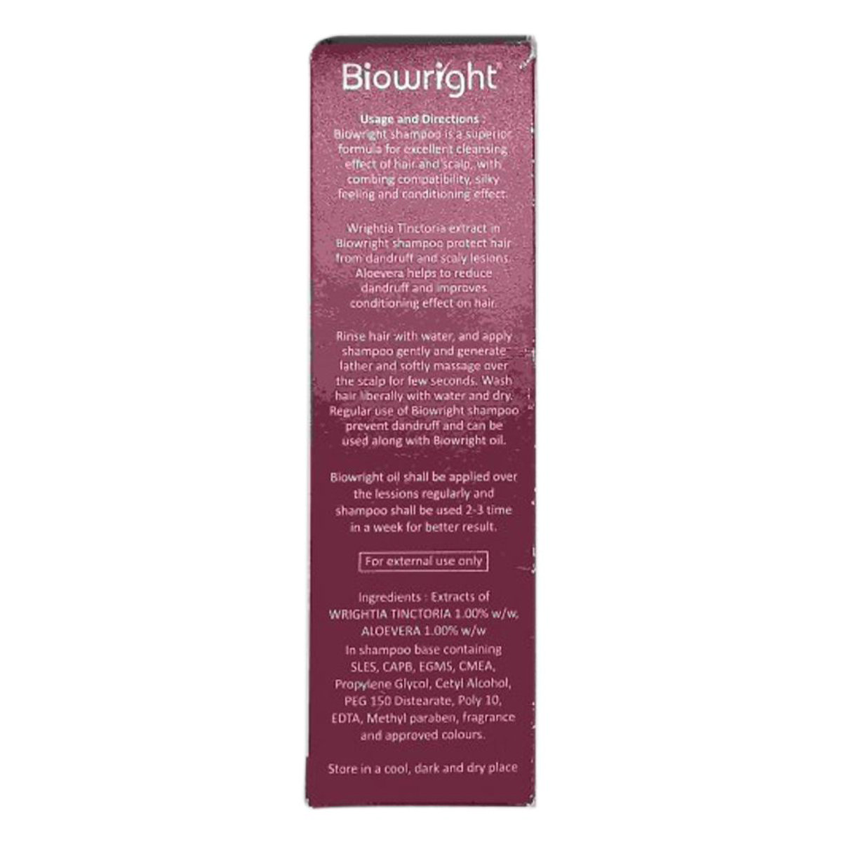 Biowright Shampoo, 60 ml, Pack of 1 Biowright Shampoo, 60 ml, Pack of 1