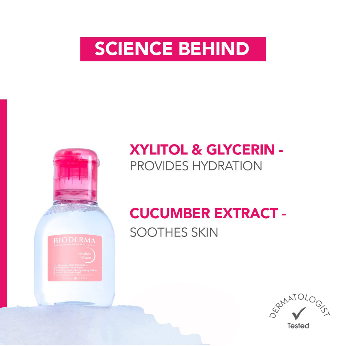 Bioderma Sensibio Tonique Lotion 100 ml | Xylitol, Glycerin, Cucumber Extract | Soothes & Tones Skin | Moiturising Lotion | For Sensitive Skin, Pack of 1 Bioderma Sensibio Tonique Lotion 100 ml | Xylitol, Glycerin, Cucumber Extract | Soothes & Tones Skin | Moiturising Lotion | For Sensitive Skin, Pack of 1
