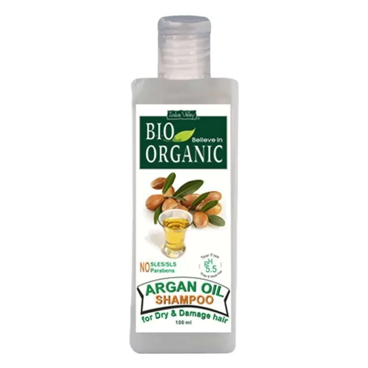 Indus Valley Bio Organic pH 5.5 Argan Oil Shampoo, 100 ml, Pack of 1 Indus Valley Bio Organic pH 5.5 Argan Oil Shampoo, 100 ml, Pack of 1