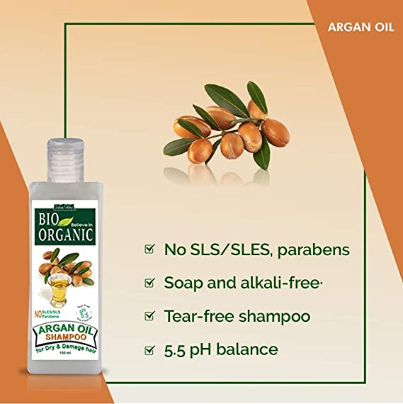 Indus Valley Bio Organic pH 5.5 Argan Oil Shampoo, 100 ml, Pack of 1 Indus Valley Bio Organic pH 5.5 Argan Oil Shampoo, 100 ml, Pack of 1