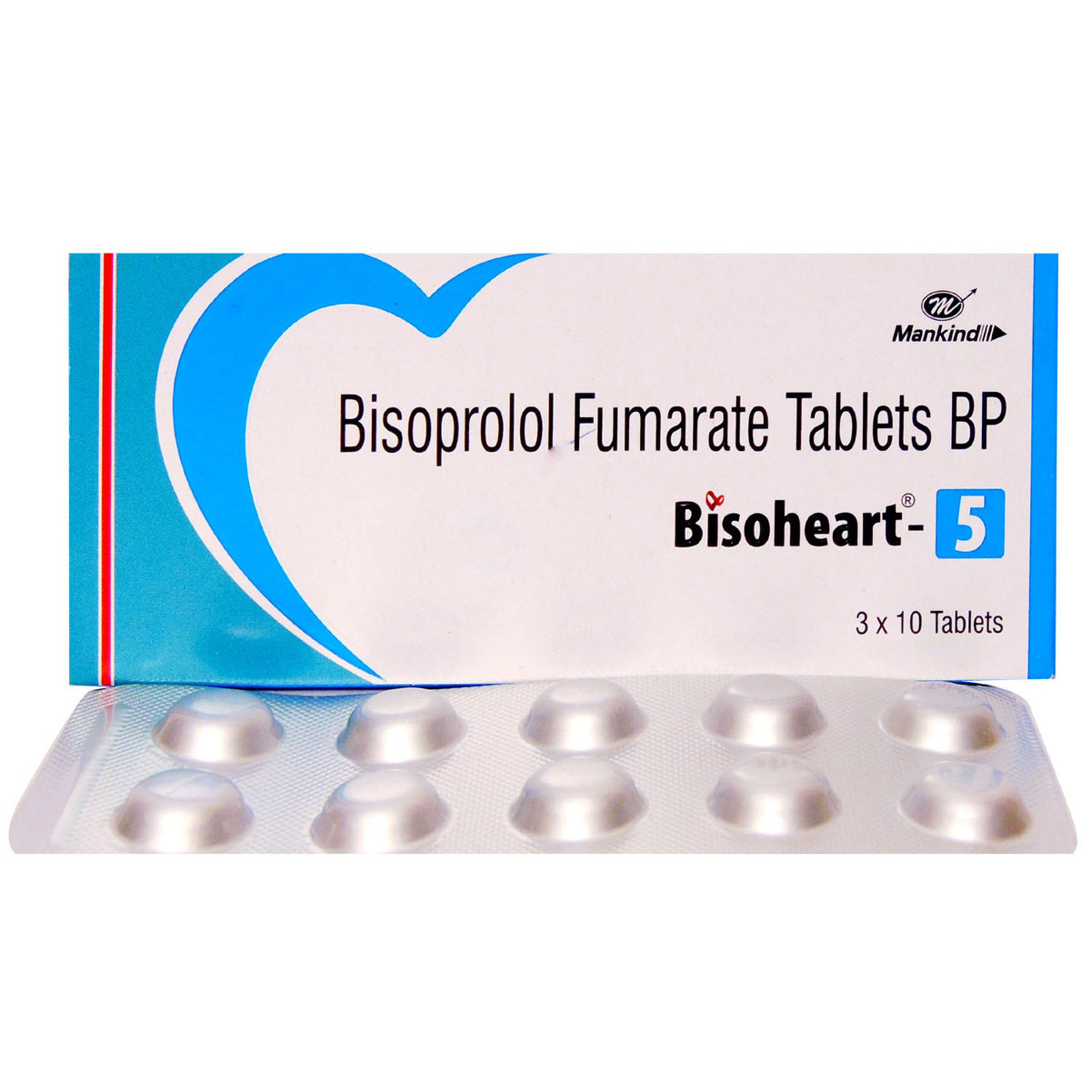 Bisoheart 5 Tablet 10's, Pack of 10 TABLETS Bisoheart 5 Tablet 10's, Pack of 10 TABLETS