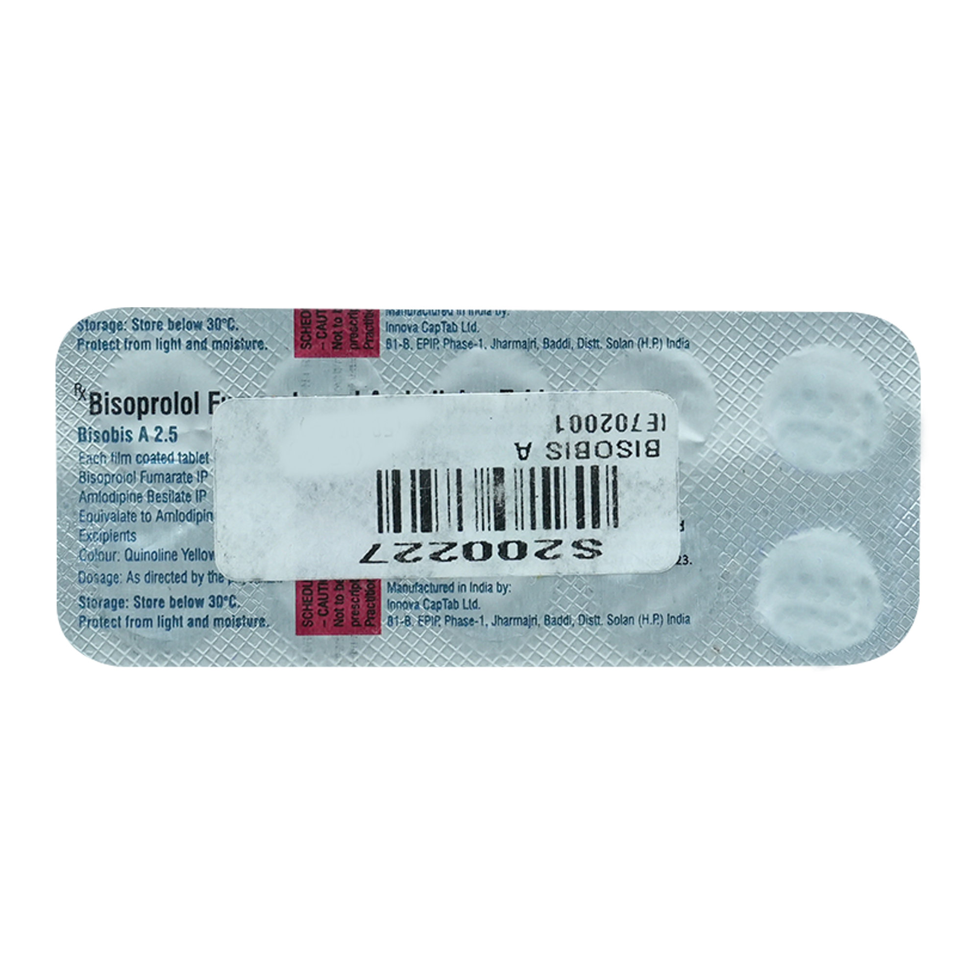 Bisobis A 2.5 Tablet 10's, Pack of 10 TABLETS Bisobis A 2.5 Tablet 10's, Pack of 10 TABLETS