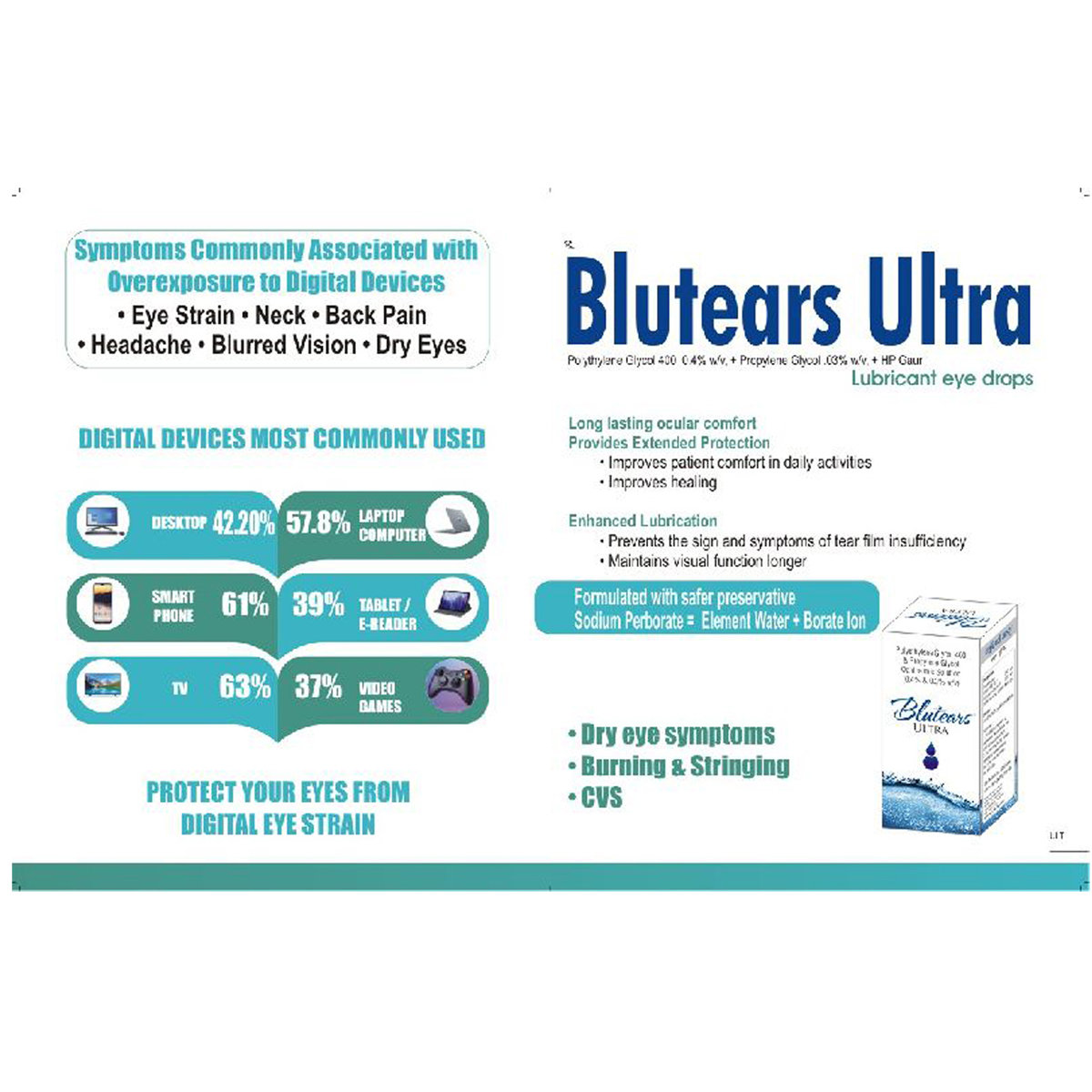 Blutears Ultra Eye Drops 10 ml, Pack of 1 EYE DROPS Blutears Ultra Eye Drops 10 ml, Pack of 1 EYE DROPS