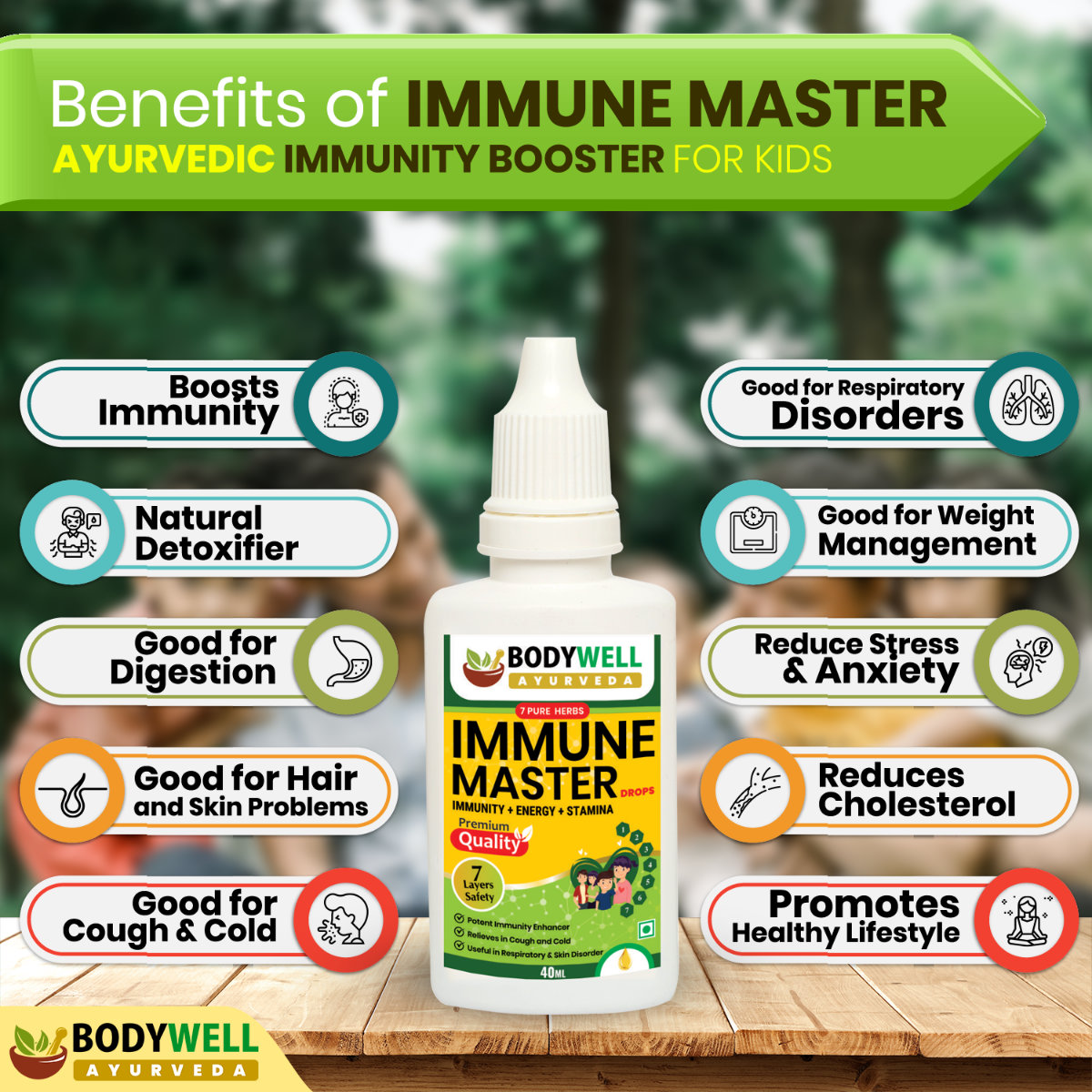 Bodywell Immune Master Drops, 40 ml, Pack of 1 Bodywell Immune Master Drops, 40 ml, Pack of 1