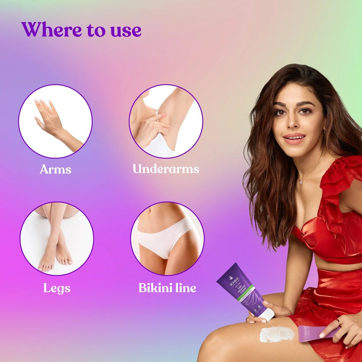 Bombae Aloevera Hair Removal Cream 30G, Pack of 1 Bombae Aloevera Hair Removal Cream 30G, Pack of 1