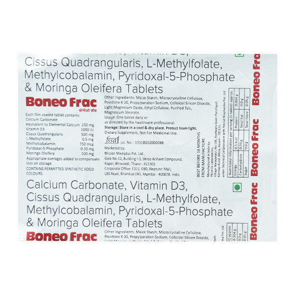Boneo Frac Tablet 10's, Pack of 10 Boneo Frac Tablet 10's, Pack of 10