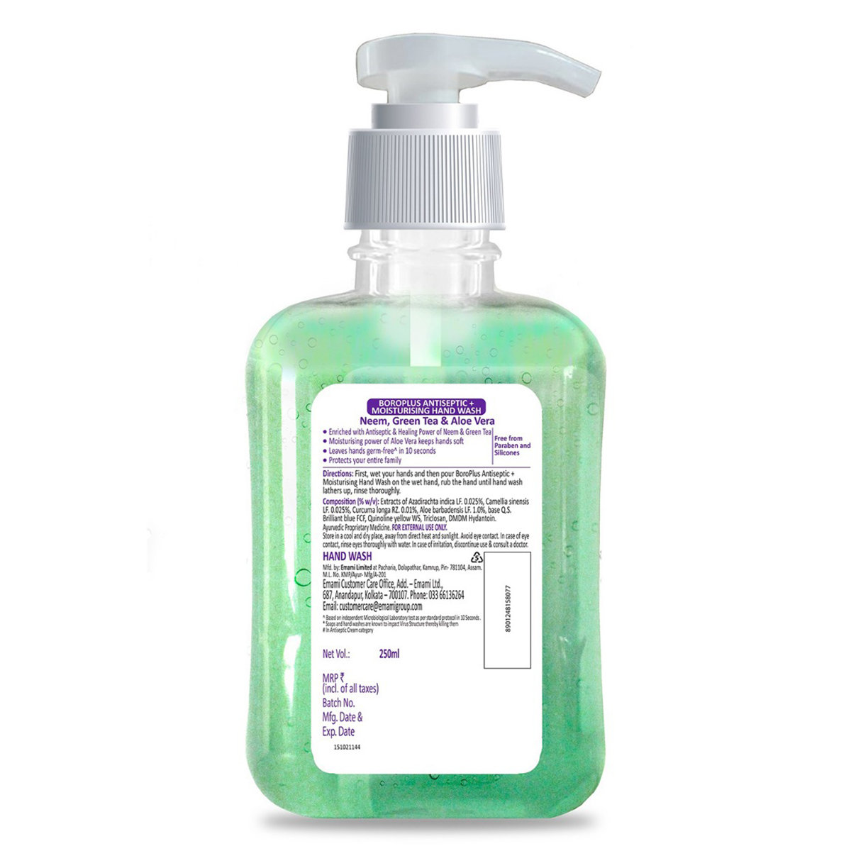 BoroPlus Antiseptic + Moisturising Handwash 250 ml | With Neem, Green Tea & Aloe Vera | Kills 99.9% Germs & Viruses | Keep Hands Soft & Moisturised, Pack of 1 BoroPlus Antiseptic + Moisturising Handwash 250 ml | With Neem, Green Tea & Aloe Vera | Kills 99.9% Germs & Viruses | Keep Hands Soft & Moisturised, Pack of 1
