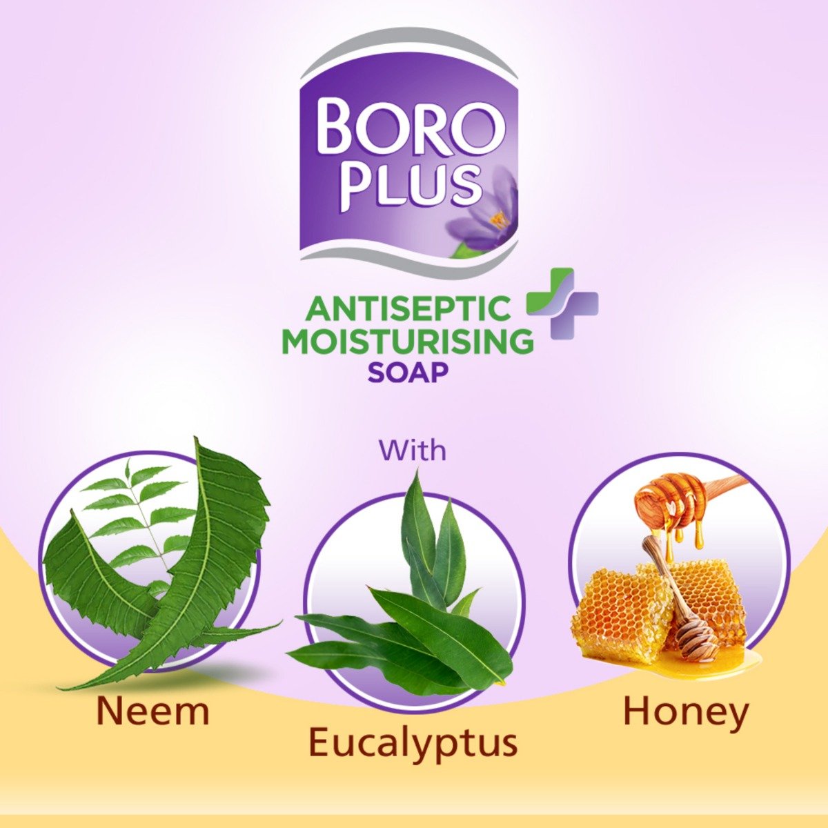 Boroplus Antiseptic + Moisturising Soap With Neem, Eucalyptus & Honey 125 gm (Buy 2, Get 1 Free), Pack of 1 Boroplus Antiseptic + Moisturising Soap With Neem, Eucalyptus & Honey 125 gm (Buy 2, Get 1 Free), Pack of 1