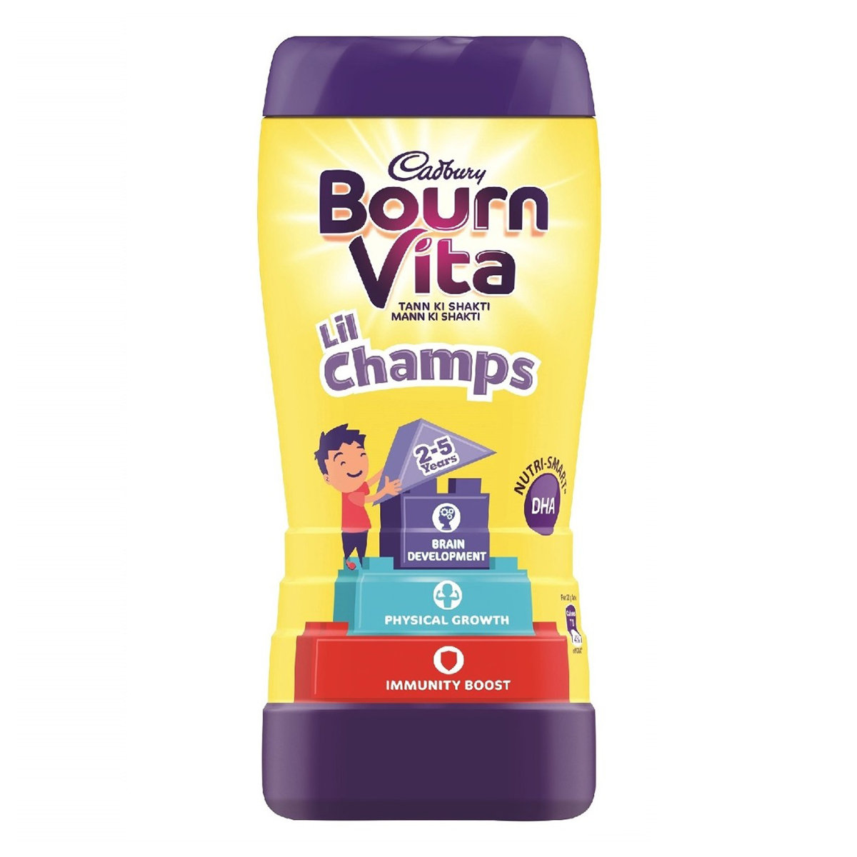 Cadbury Bournvita Lil Champs Nutrition Powder for 2 to 5 Years Kids, 200 gm Jar, Pack of 1 Cadbury Bournvita Lil Champs Nutrition Powder for 2 to 5 Years Kids, 200 gm Jar, Pack of 1