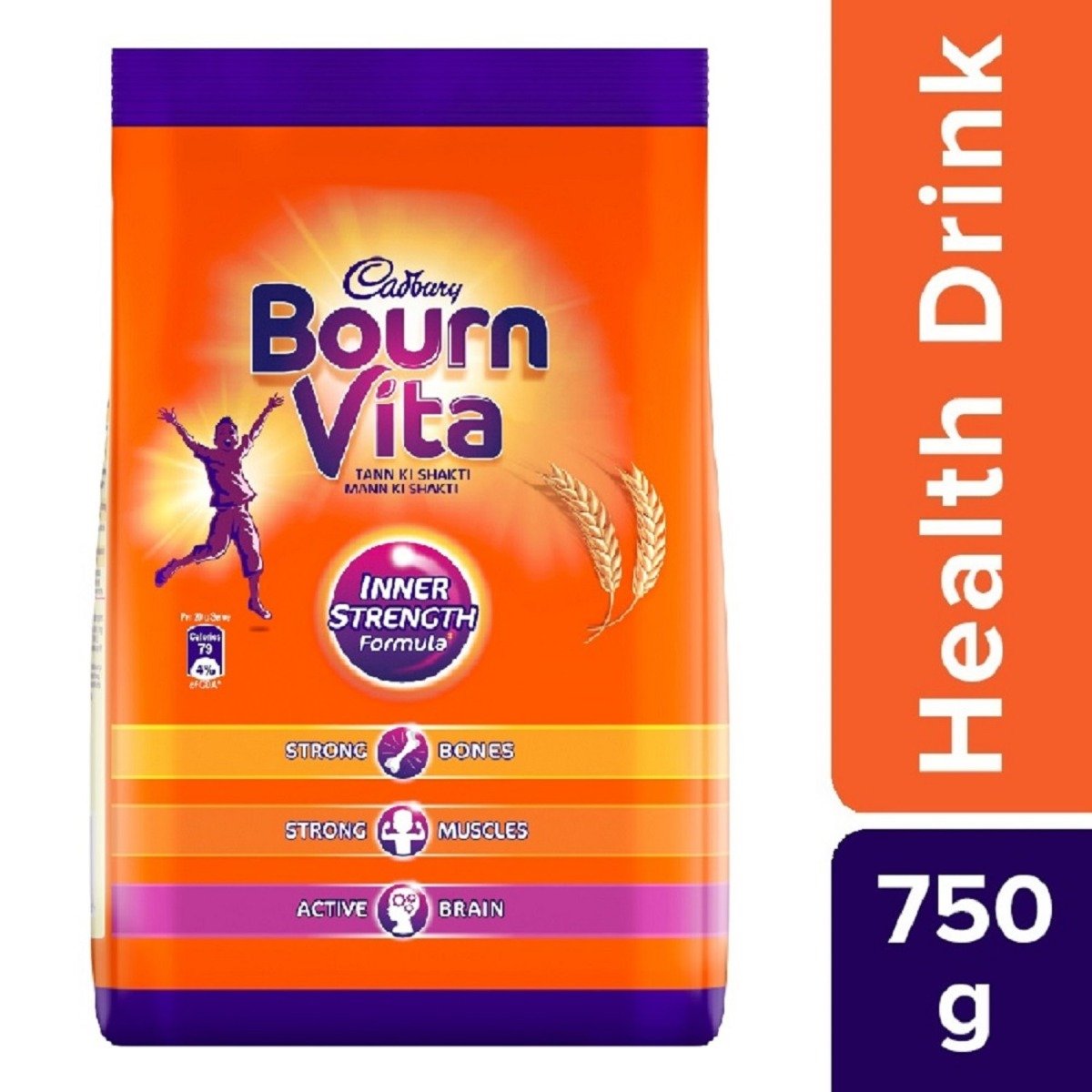 Cadbury Bournvita Nutrition Powder 750 gm Refill Pack | Inner Strength Formula | For Strong Bones, Muscle & Active Brain | Nutritional Drink For Kids, Pack of 1 Cadbury Bournvita Nutrition Powder 750 gm Refill Pack | Inner Strength Formula | For Strong Bones, Muscle & Active Brain | Nutritional Drink For Kids, Pack of 1