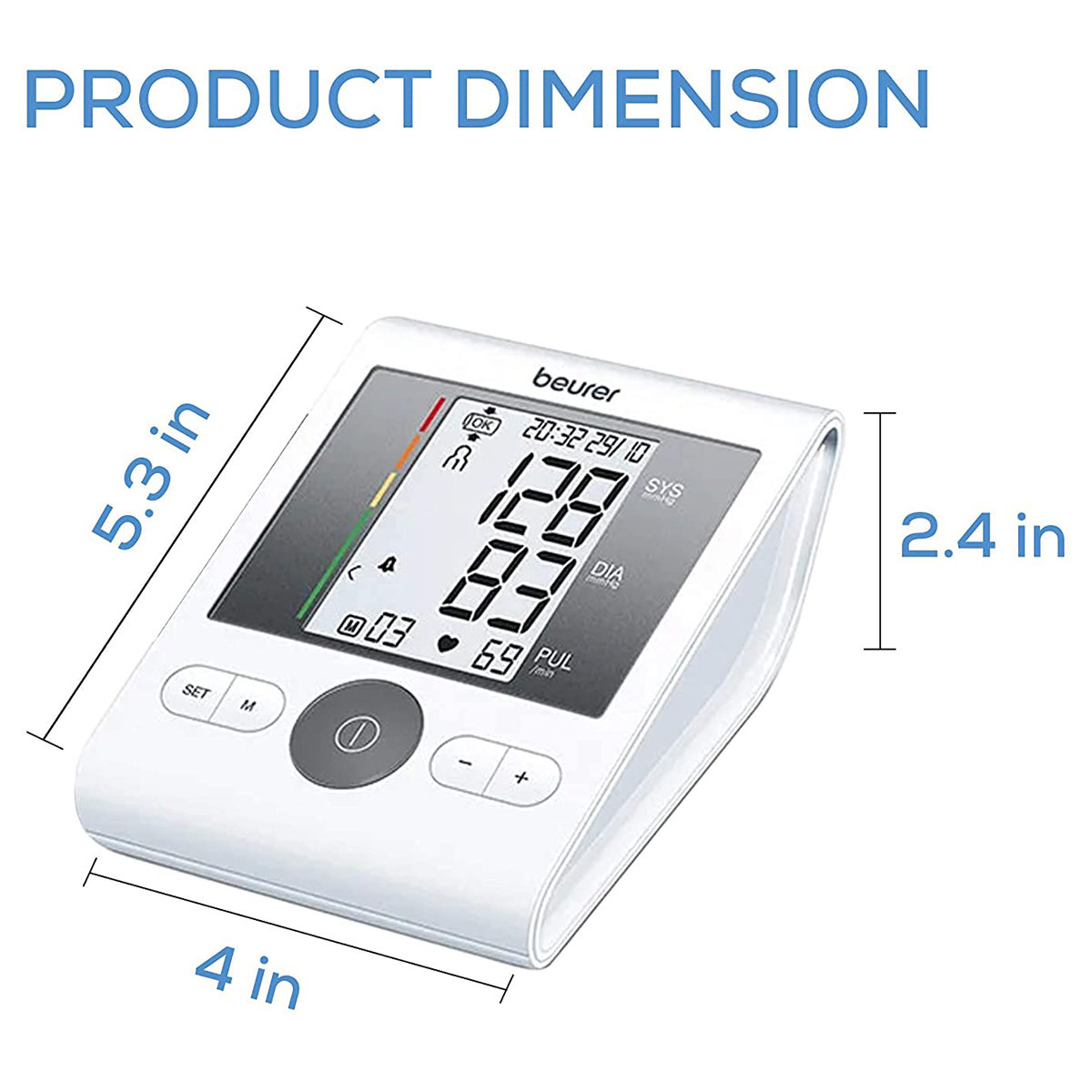 Beurer BM 28 Upper Arm Blood Pressure Monitor with Adaptor, 1 Count, Pack of 1 Beurer BM 28 Upper Arm Blood Pressure Monitor with Adaptor, 1 Count, Pack of 1