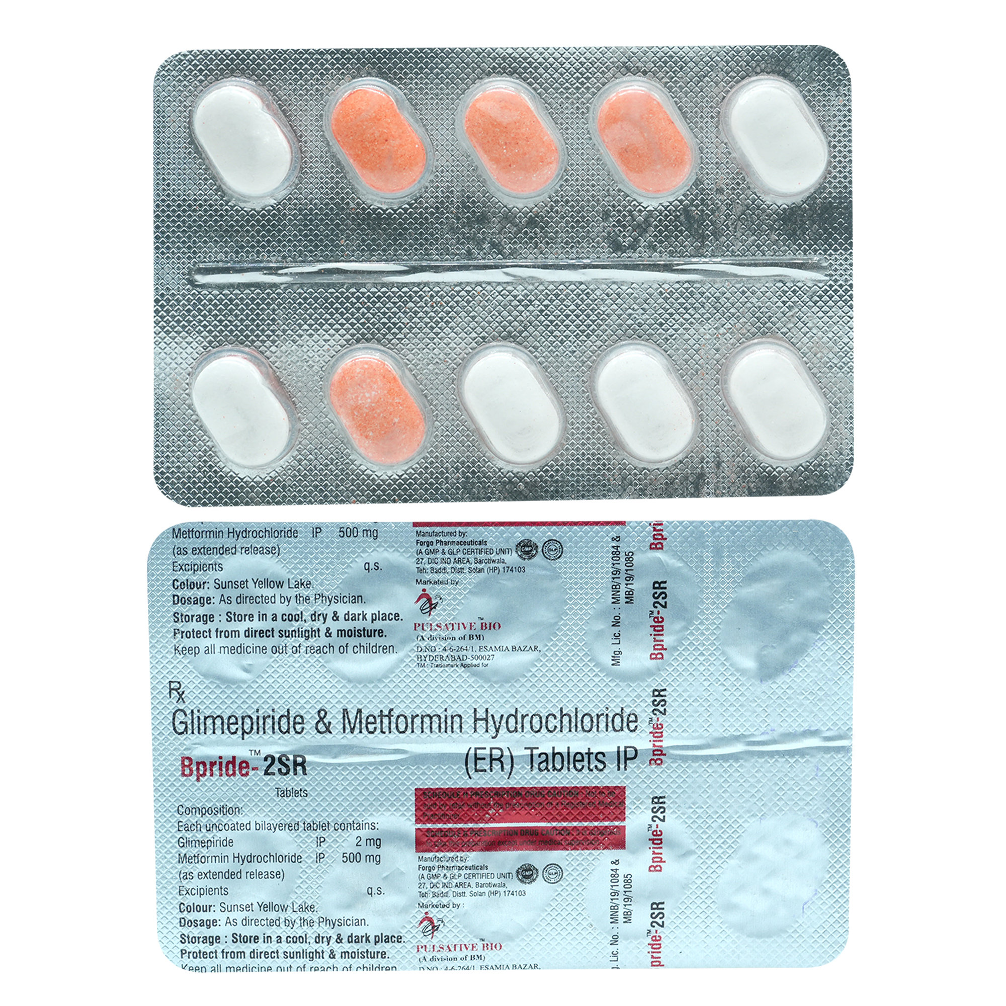 Bpride-2SR Tablet 10's, Pack of 10 TABLETS Bpride-2SR Tablet 10's, Pack of 10 TABLETS