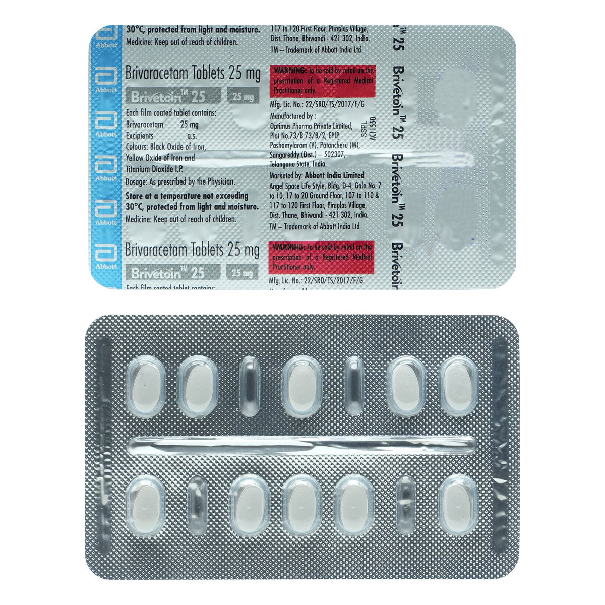 Brivetoin 25 Tablet 10's, Pack of 10 TABLETS Brivetoin 25 Tablet 10's, Pack of 10 TABLETS