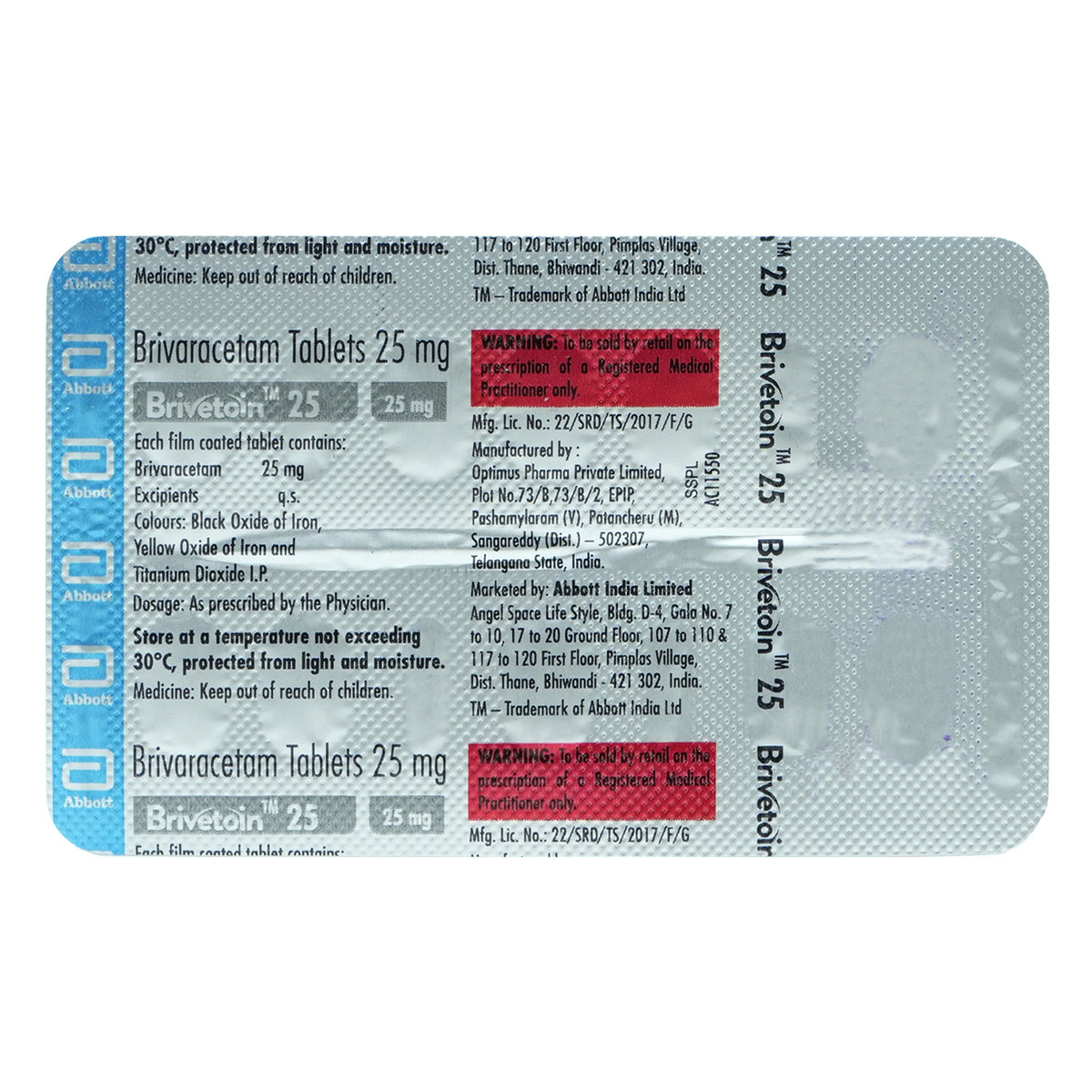 Brivetoin 25 Tablet 10's, Pack of 10 TABLETS Brivetoin 25 Tablet 10's, Pack of 10 TABLETS