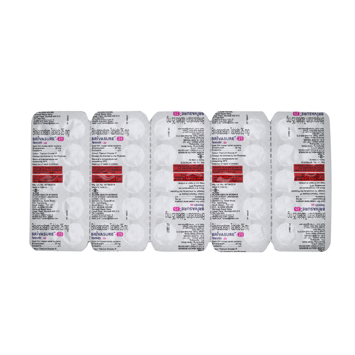 Brivasure-25 Tablet 10's, Pack of 10 TABLETS Brivasure-25 Tablet 10's, Pack of 10 TABLETS