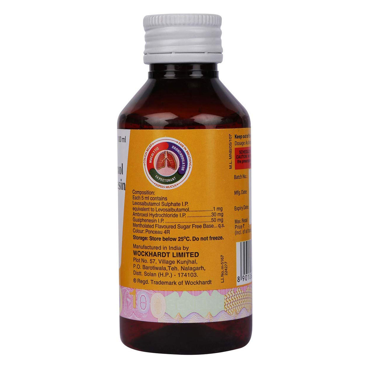 Bro-Zedex LS Expectorant 100 ml, Pack of 1 SYRUP Bro-Zedex LS Expectorant 100 ml, Pack of 1 SYRUP