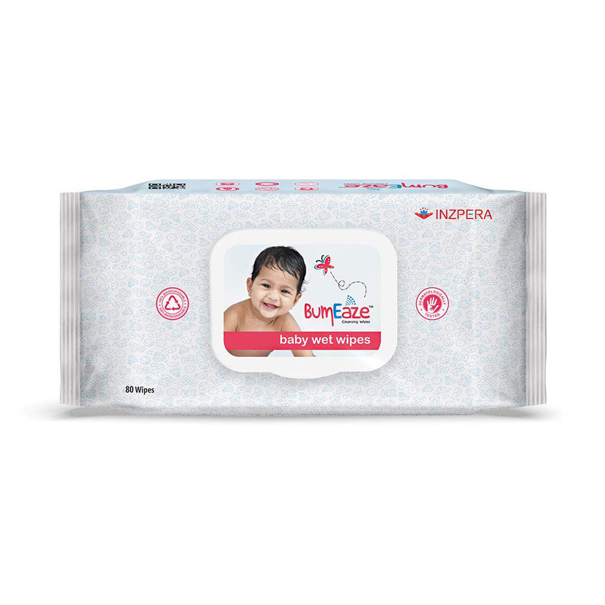 BumEaze Baby Wet Wipes, 80 Count, Pack of 1 BumEaze Baby Wet Wipes, 80 Count, Pack of 1