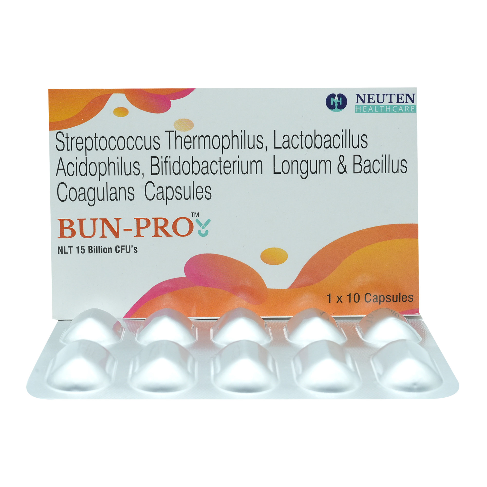 Bun Pro NLT Capsule 10's, Pack of 10 Bun Pro NLT Capsule 10's, Pack of 10