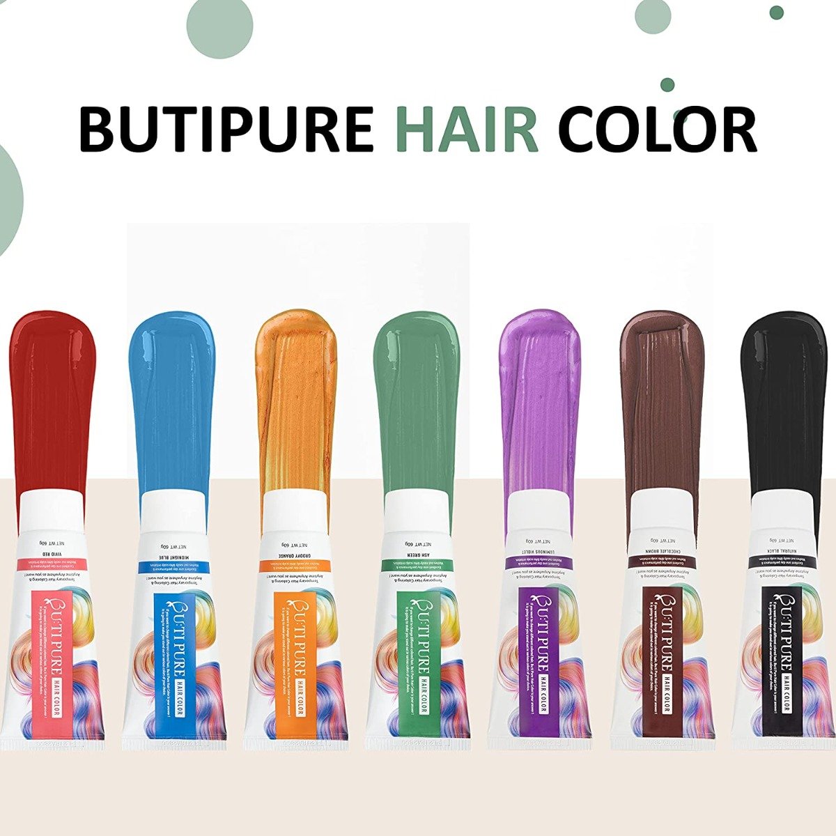 Butipure Ash Green Hair Colour, 60 gm, Pack of 1 Butipure Ash Green Hair Colour, 60 gm, Pack of 1