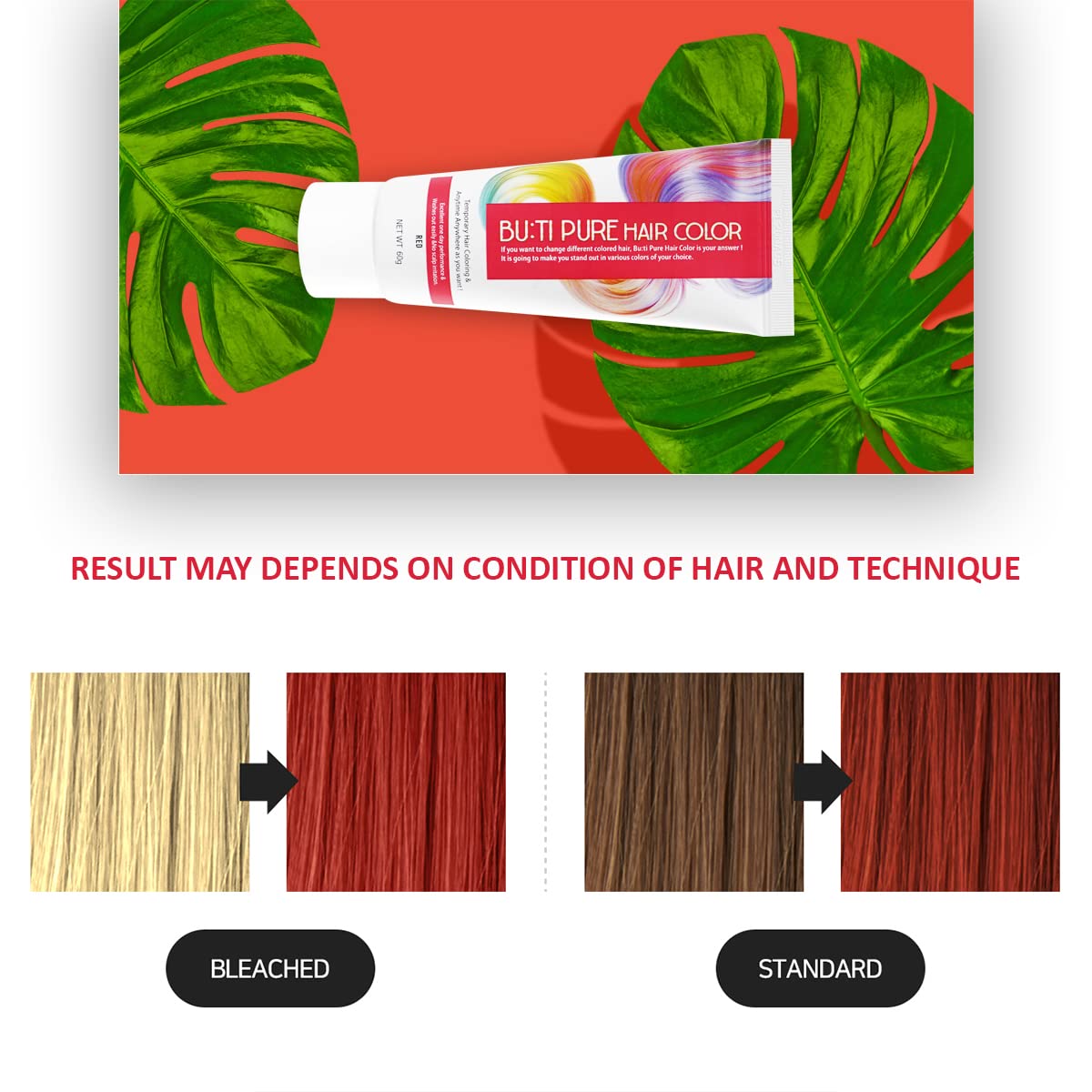 Butipure Vivid Red Hair Colour, 60 gm, Pack of 1 Butipure Vivid Red Hair Colour, 60 gm, Pack of 1