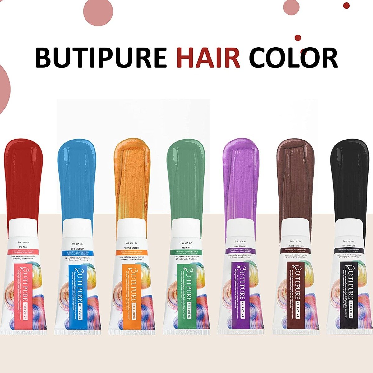 Butipure Vivid Red Hair Colour, 60 gm, Pack of 1 Butipure Vivid Red Hair Colour, 60 gm, Pack of 1