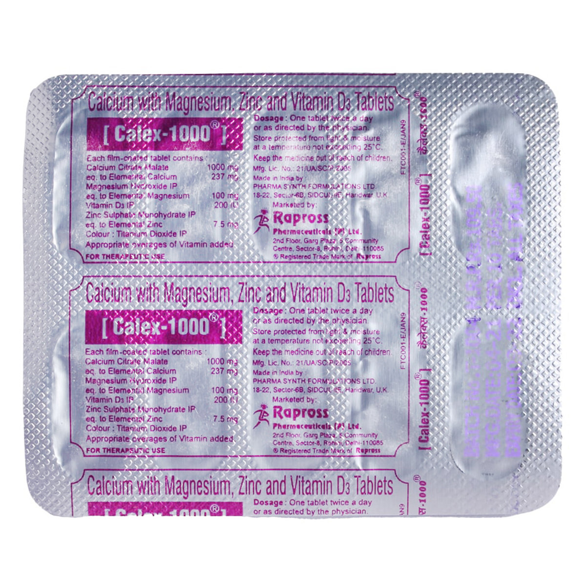 Calex-1000 Tablet 10's, Pack of 10 Calex-1000 Tablet 10's, Pack of 10