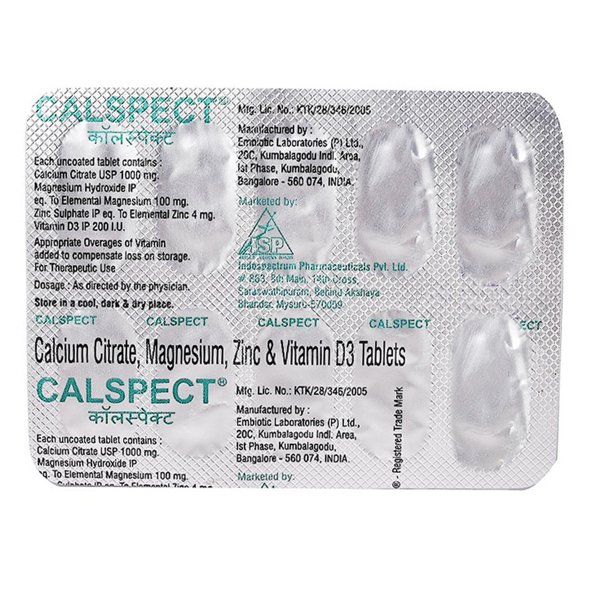 Calspect Tablet 10's, Pack of 10 TABLETS Calspect Tablet 10's, Pack of 10 TABLETS