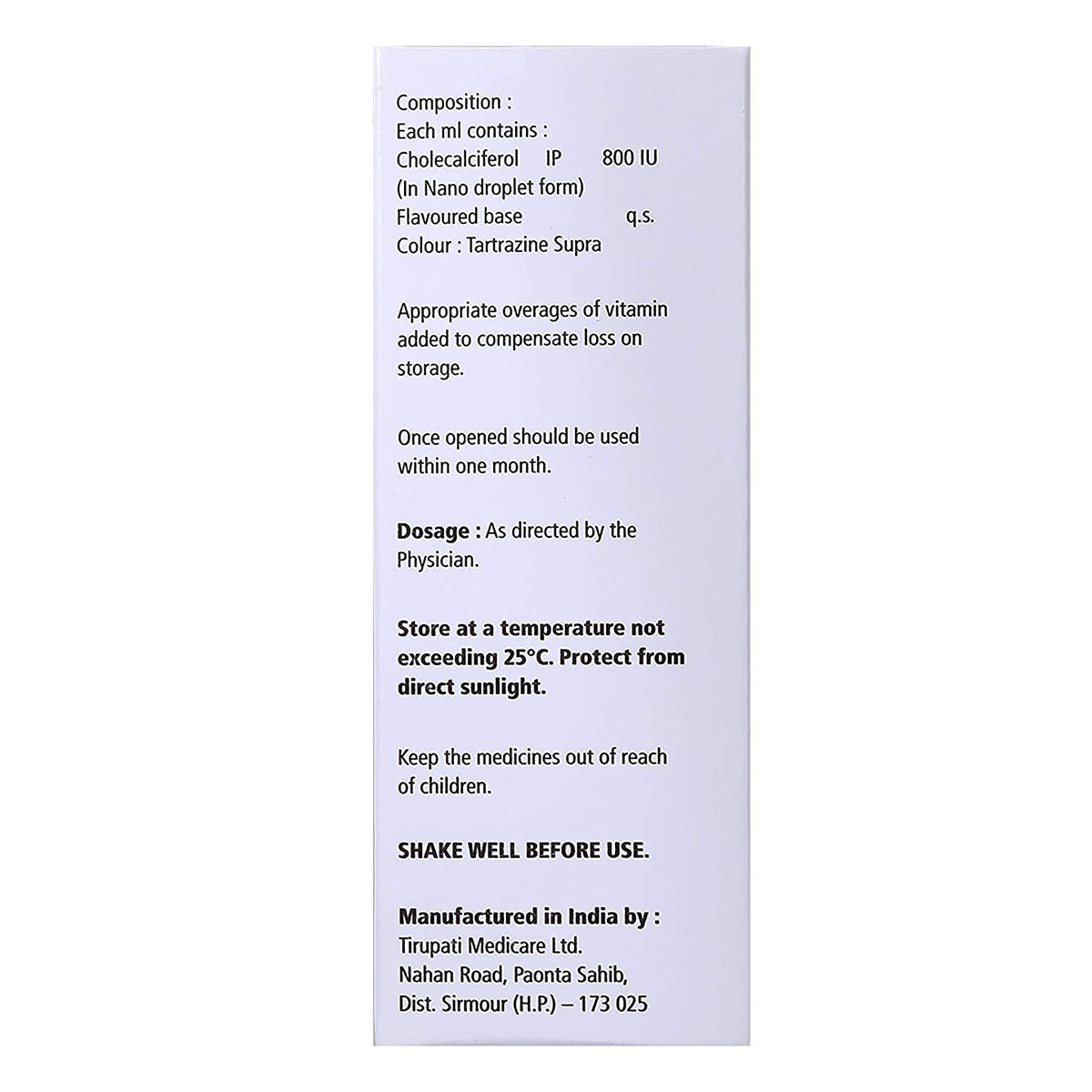 Calshine P Oral Drops 30 ml, Pack of 1 Calshine P Oral Drops 30 ml, Pack of 1