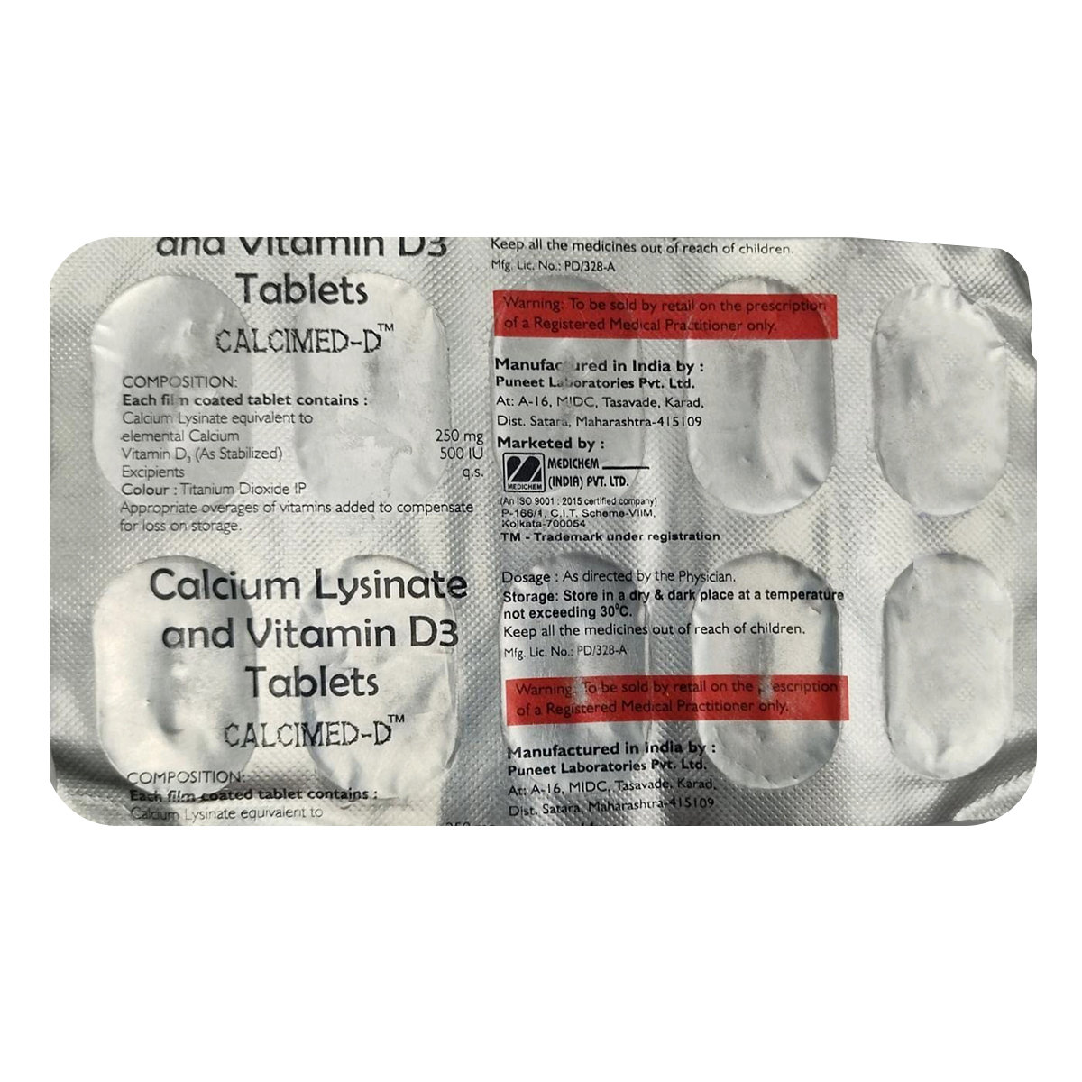 Calcimed-D Tablet 10's, Pack of 10 Calcimed-D Tablet 10's, Pack of 10
