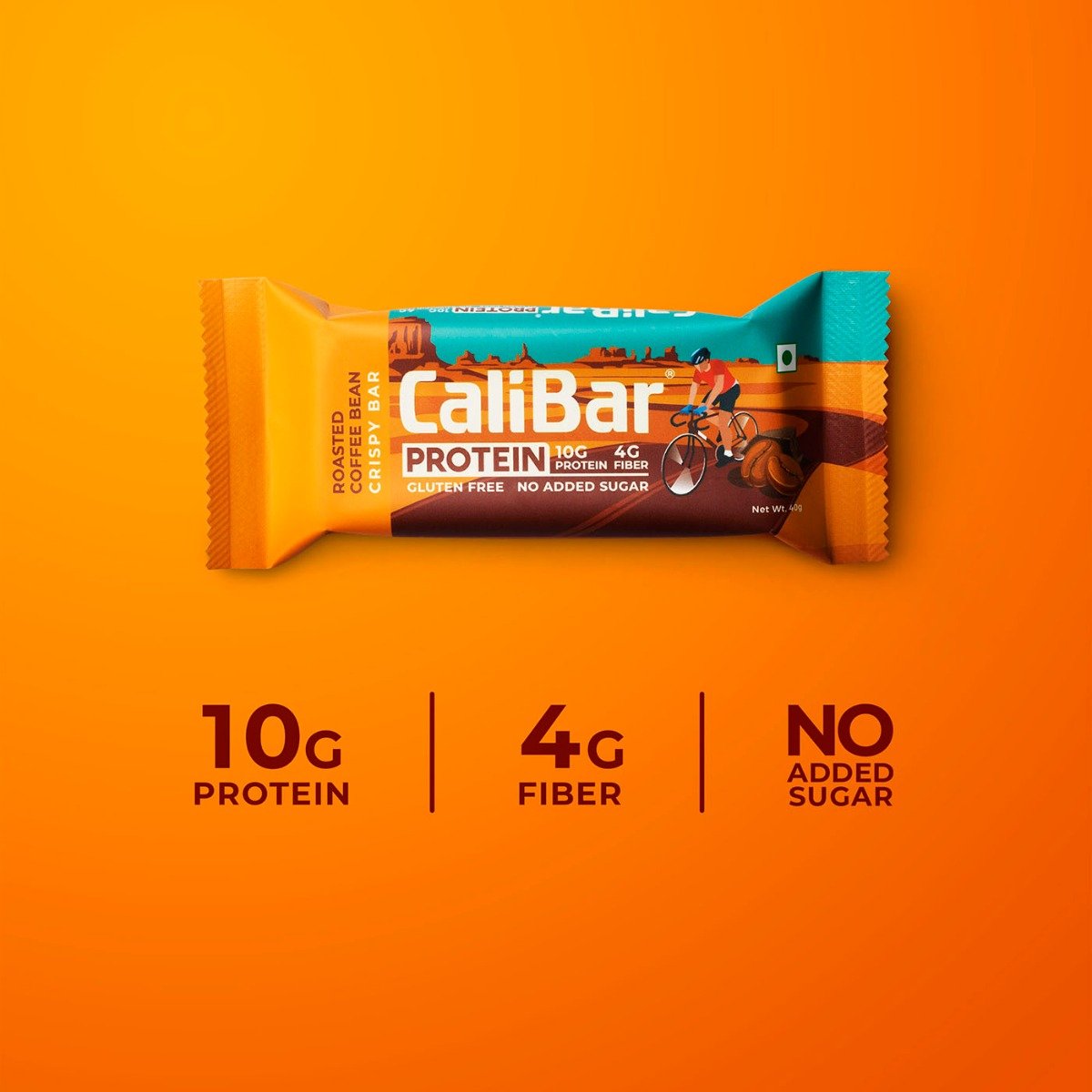 Calibar Protein Roasted Coffee Bean Crispy Bar, 40 gm, Pack of 1 Calibar Protein Roasted Coffee Bean Crispy Bar, 40 gm, Pack of 1