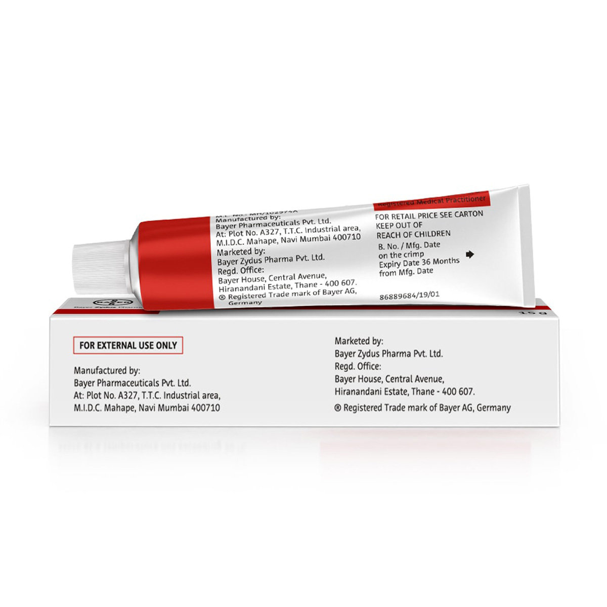 Canesten S Cream 15 gm, Pack of 1 CREAM Canesten S Cream 15 gm, Pack of 1 CREAM