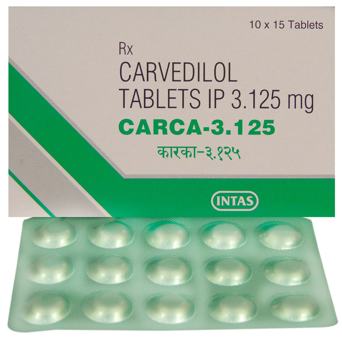 Carca-3.125 Tablet 15's, Pack of 15 TABLETS Carca-3.125 Tablet 15's, Pack of 15 TABLETS